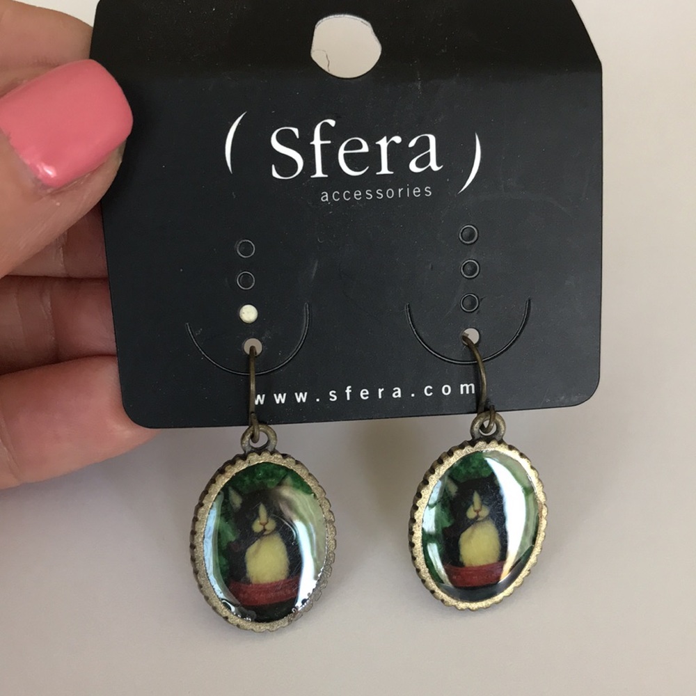 NEW Cat Earrings pierced